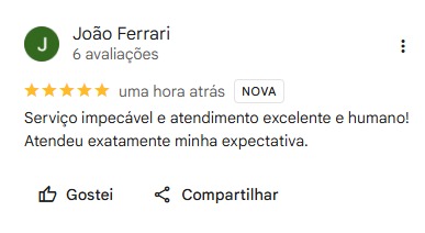 Avaliação real de cliente Star Vidros