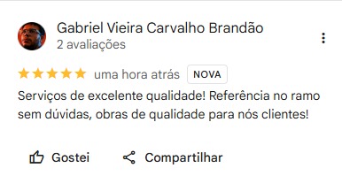 Avaliação real de cliente Star Vidros