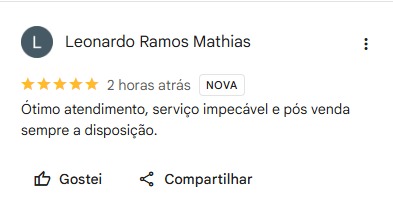 Avaliação real de cliente Star Vidros